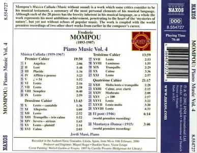 Jordi Masó - Frederic Mompou: Piano Music, Volume 4 (2002)