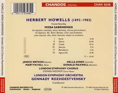 Gennady Rozhdestvensky, London Symphony Orchestra & Chorus - Herbert Howells: Missa Sabrinensis (1995)