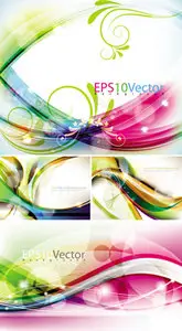 Abstract Colorful Backgrounds Vector