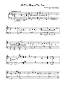 All The Things You Are - Billy Eckstine, Engelbert Humperdinck, Frank Sinatra, Liz Story (Piano Solo)