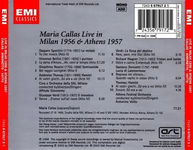 Maria Callas Live in Milan 1956 and Athens 1957 (2002)