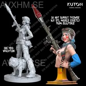 Kuton - Bazooka Girl Figure and Bust