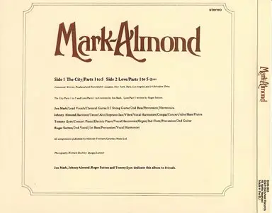 John Mark / Johnny Almond - Mark-Almond (1971) {BHR 903}