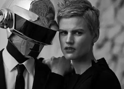 Saskia de Brauw & Daft Punk by Peter Lindbergh for M Le Monde December 2013