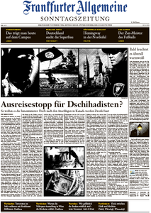 Frankfurter Allgemeine Zeitung am Sonntag, 26. Oktober 2014