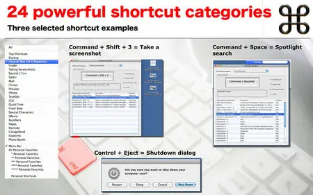 Shortcuts for Mac v3.0 Mac OS X