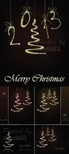 Merry Christmas Cards Vector