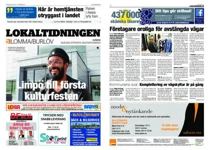 Lokaltidningen Lommabladet – 13 oktober 2018