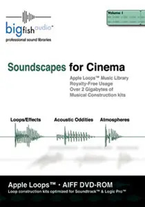 Big Fish Audio Soundscapes For Cinema AiFF Apple Loops DVDR