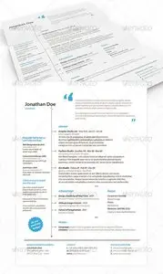 GraphicRiver Get Minimal - Resume 02