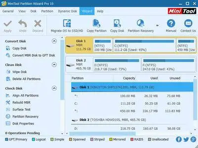 MiniTool Partition Wizard Professional Edition 10.0 (x86/x64) Portable