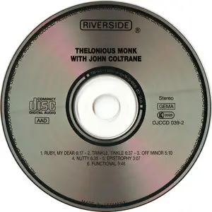 Thelonious Monk - Thelonious Monk With John Coltrane (1961) [Re-Upload]
