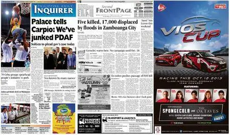 Philippine Daily Inquirer – October 10, 2013
