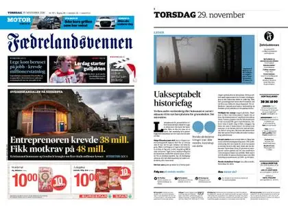 Fædrelandsvennen – 29. november 2018