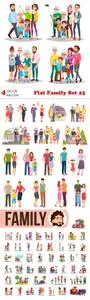 Vectors - Flat Family Set 25