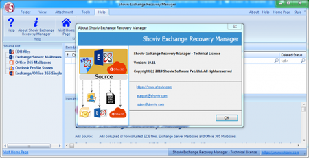 Shoviv Exchange Recovery Manager 19.11 Technical