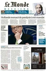 Le Monde Du Samedi 8 Novembre 2014