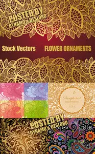 Stock Vectors - Flower Ornaments