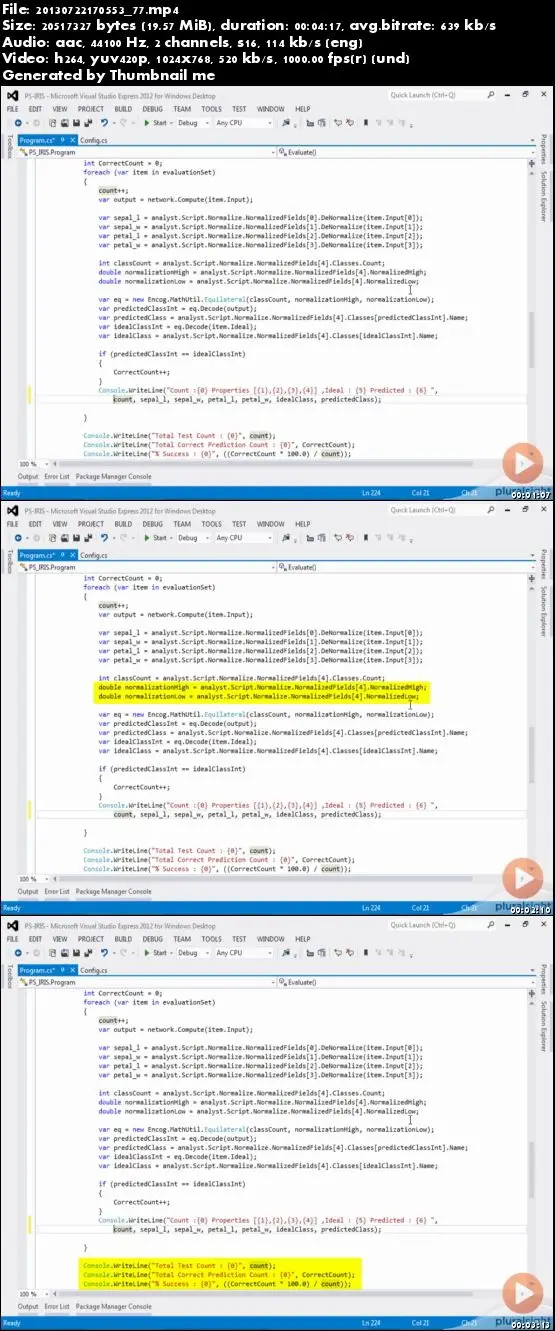 Pluralsight - Introduction to Machine Learning with ENCOG 3