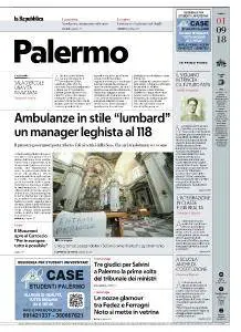 la Repubblica Palermo - 1 Settembre 2018