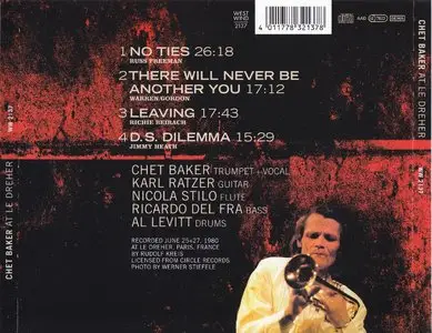 Chet Baker - At Le Dreher (1980) {West Wind 2137 rel 2002}