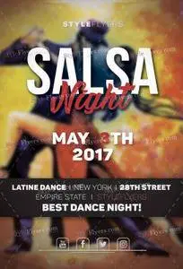 Salsa Night PSD Flyer Template 8