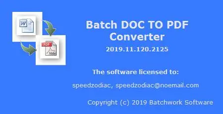 Batch DOC to PDF Converter 2019.11.120.2125