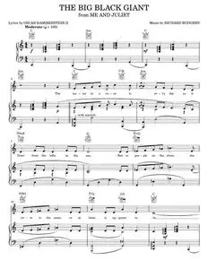 The Big Black Giant - Me And Juliet Musical, Rodgers & Hammerstein (Piano-Vocal-Guitar)