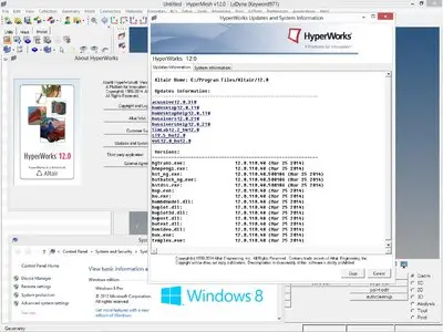 Altair HyperWorks (64bit) 12.0.1 Suite for Windows 8