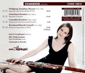 Karen Geoghegan, BBC Philharmonic, Gianandrea Noseda - Mozart, Rossini, Kreutzer, Crusell: Bassoon Concertos (2010)