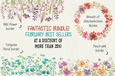 CreativeMarket - Bundle of Best Sellers February