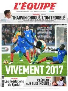 L'equipe du Mercredi 16 Novembre 2016