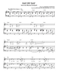 Day By Day - Godspell Musical, Stephen Schwartz (Piano-Vocal-Guitar)