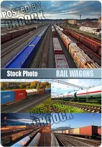 Rail wagons - Stock Photo