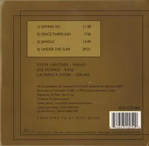 Steve Lantner Trio - Saying So (2001)