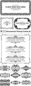 Vectors - Ornamental Vintage Labels 57