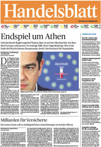 Handelsblatt vom Mittwoch, 18. Februar 2015