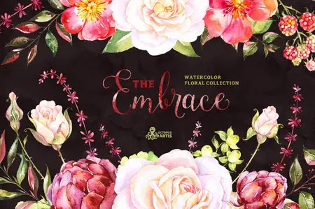 CreativeMarket - The Embrace. Floral Collection