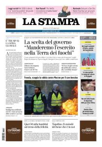 La Stampa - 18 Novembre 2018