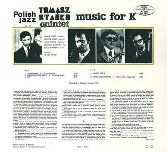 Tomasz Stanko Quintet - Music For K (1970) {Polskie Nagrania PNCD 922 rel 2004}