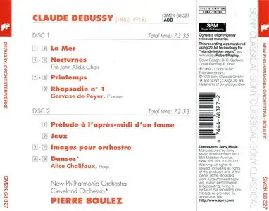 Pierre Boulez - Debussy: Orchestral Works (1995)