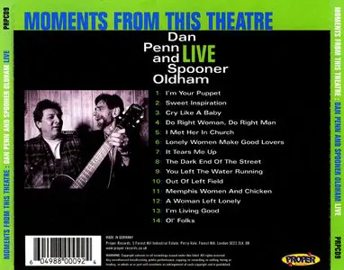 Dan Penn & Spooner Oldham – Moments From This Theater (Live) (1999)