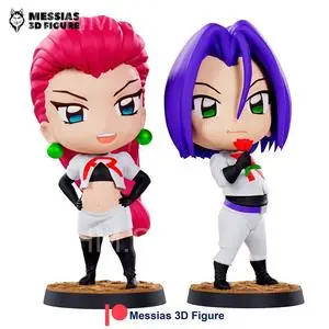 Jessie and James Chibi