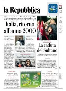 la Repubblica - 2 Aprile 2019