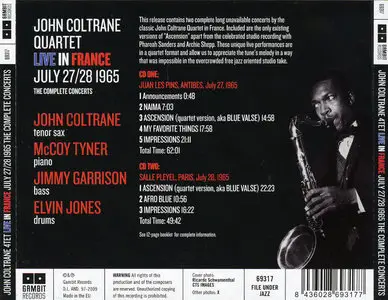 John Coltrane - The Complete Concerts: Live in France, July 27 & 28, 1965 (2009) {2CD Set Gambit Records 69317}