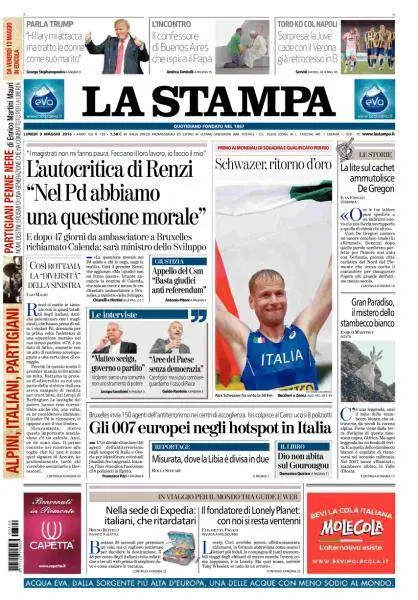 La Stampa - 9 Maggio 2016