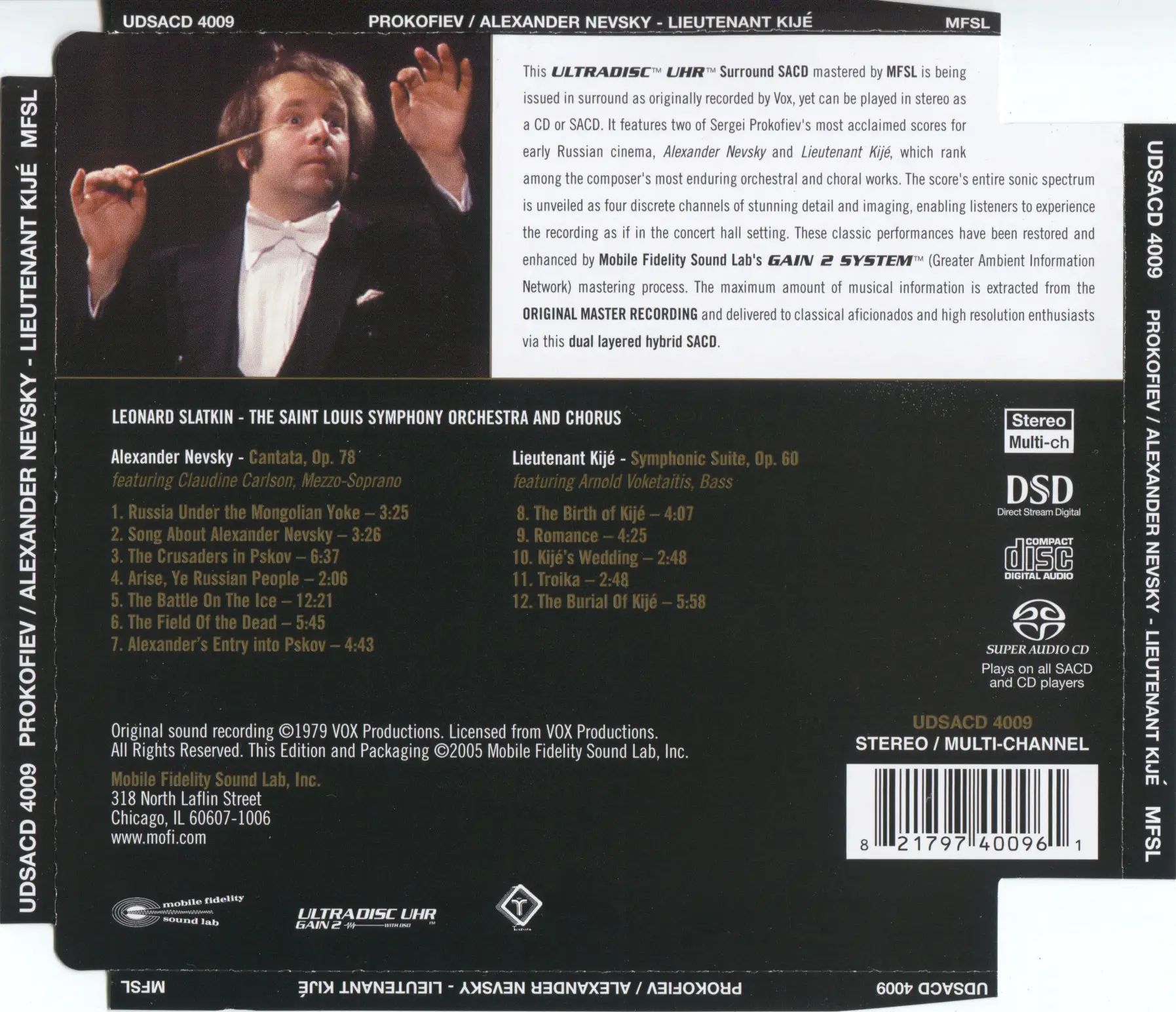 Leonard Slatkin - Prokofiev - Alexander Nevsky, Lieutenant Kijé (1979) (2005 Remastered) [24/88.2]