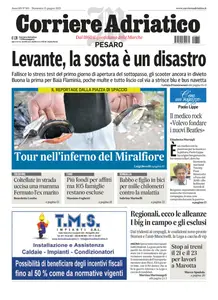 Corriere Adriatico Pesaro - 15 Giugno 2025