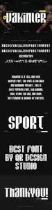 Vakinler - Sport Condensed Font