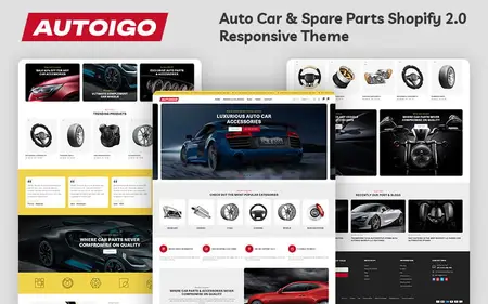 Autoigo - Automotive Car & Spare Parts Auto Tool Multipurpose Shopify 2.0 Responsive Theme Shopif...